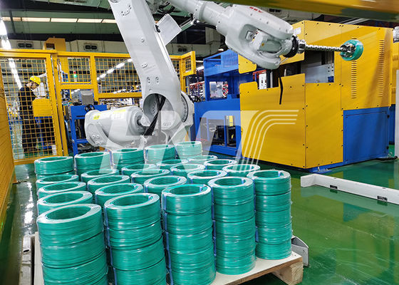 パッキング機械を積み重ねるロボットが付いている造るワイヤー放出ライン